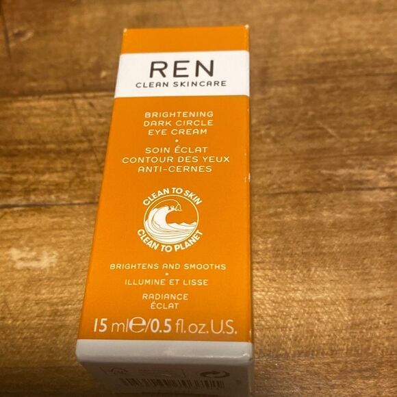 NIB Full Size REN Clean Skincare Brightening Dark Circle Eye Cream 0.5 oz - Picture 1 of 2